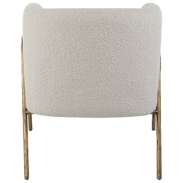 JACOBSEN ACCENT CHAIR, NATURAL SHEARLING
