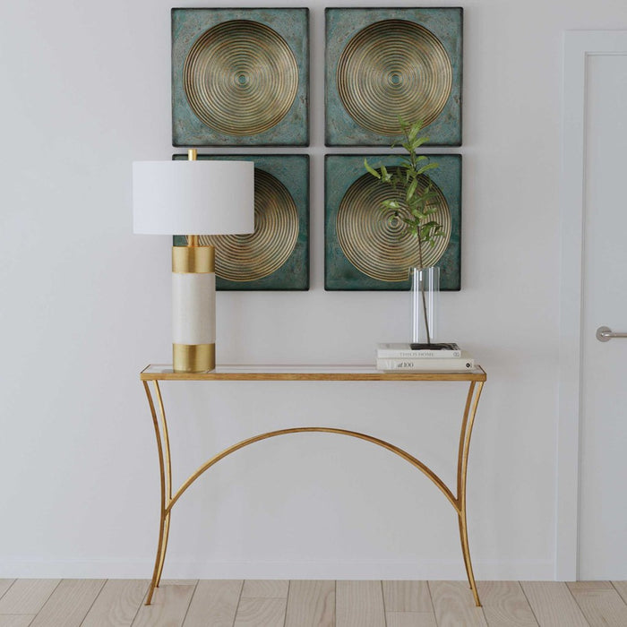 ALAYNA CONSOLE TABLE, GOLD