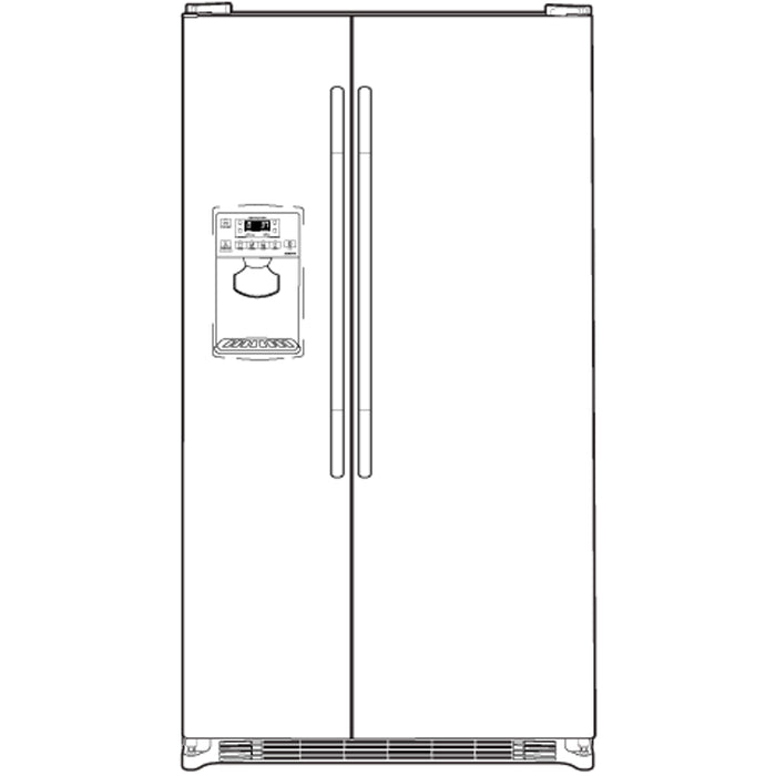 Adora series by GE® ENERGY STAR® 25.9 Cu. Ft. Side-By-Side Refrigerator