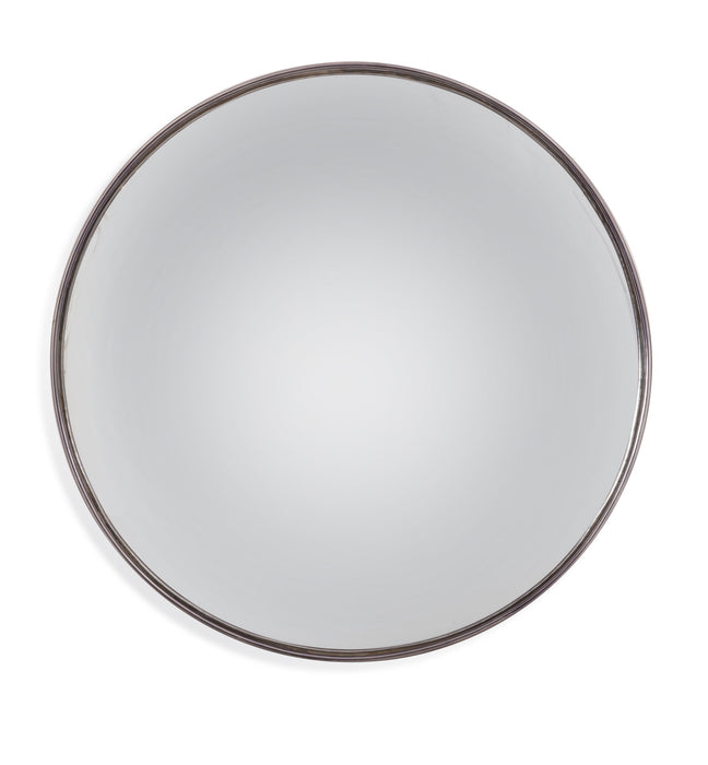 Silver - Convex Wall Mirror - Black