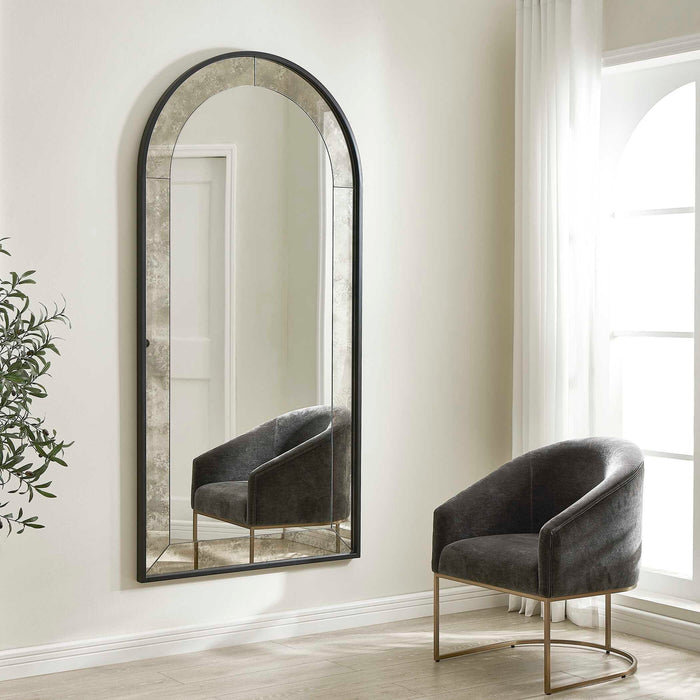 Marlowe - Antique Arch Mirror - Black