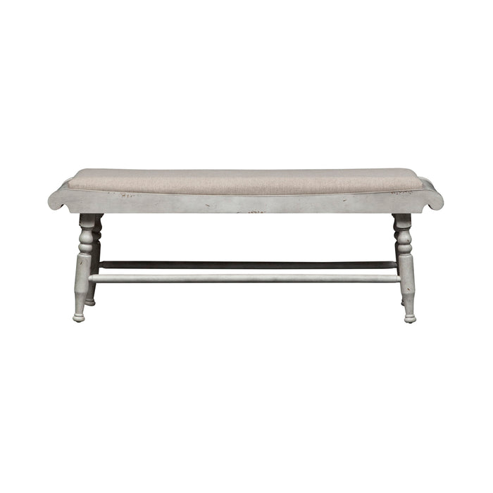 Whitney - Bench - Antique Linen / Weathered Gray