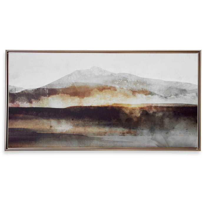 Splash Of Land - Framed Canvas