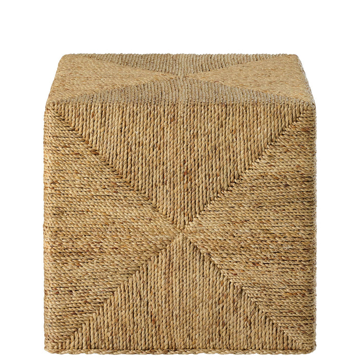 Rosalie - Woven Cube Table - Light Brown