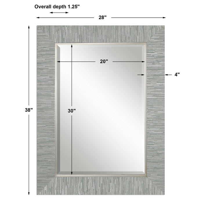Belaya - Wood Mirror - Gray