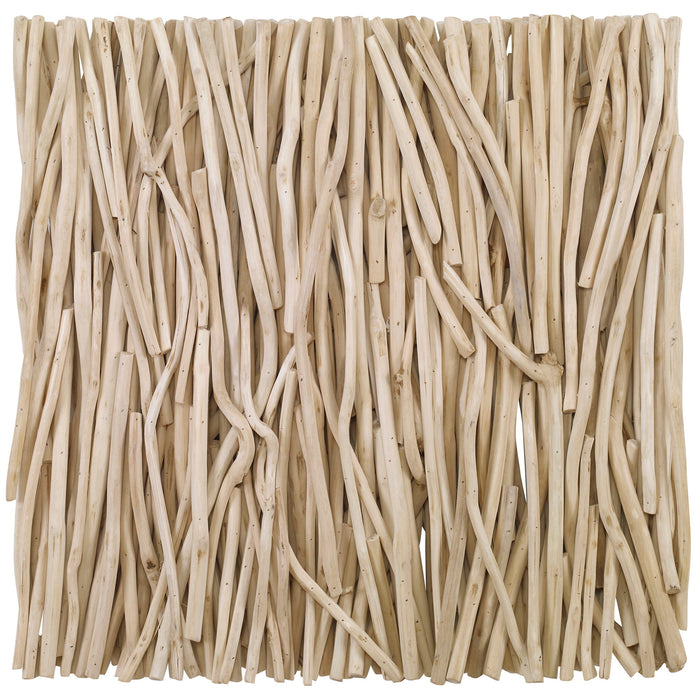 Gathered Teak - Square Wood Wall Decor