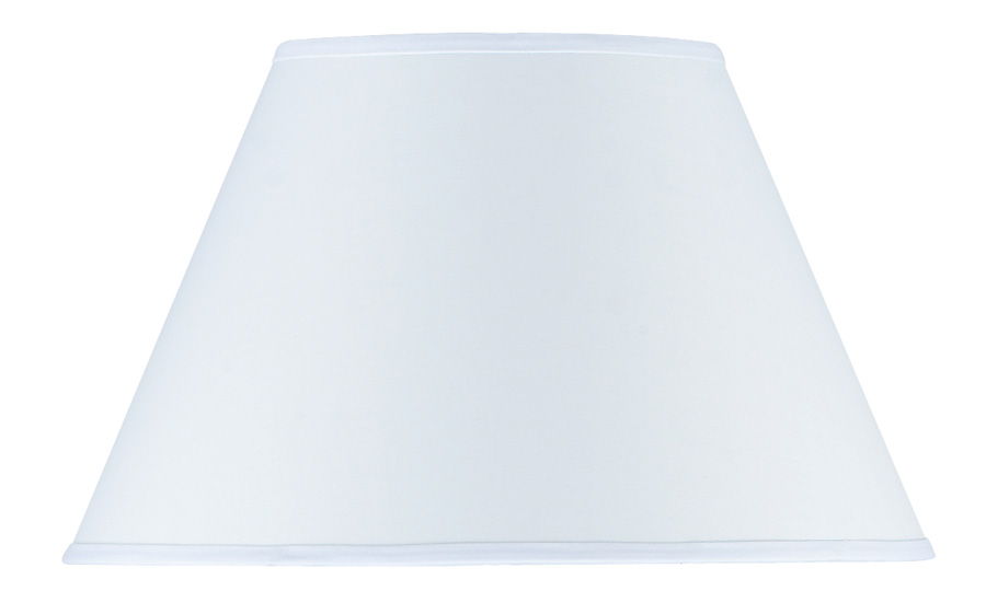 Empire - 11.5" Height Round Hardback Fabric Shade - White