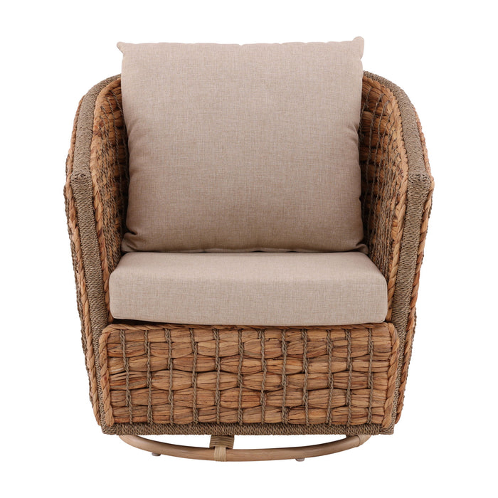 Bailey - Swivel Chair - Light Brown / Beige