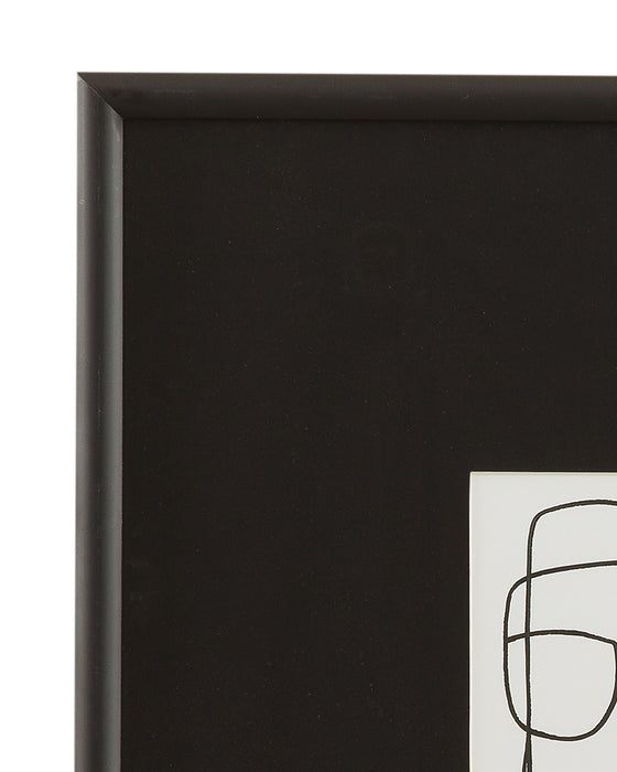 Form Study XII Framed Print - Black