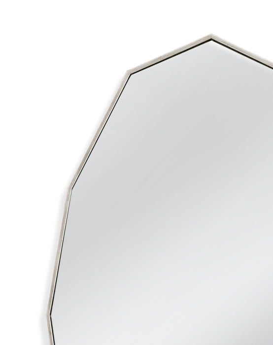 Turning - Leaf Wall Mirror - Silver