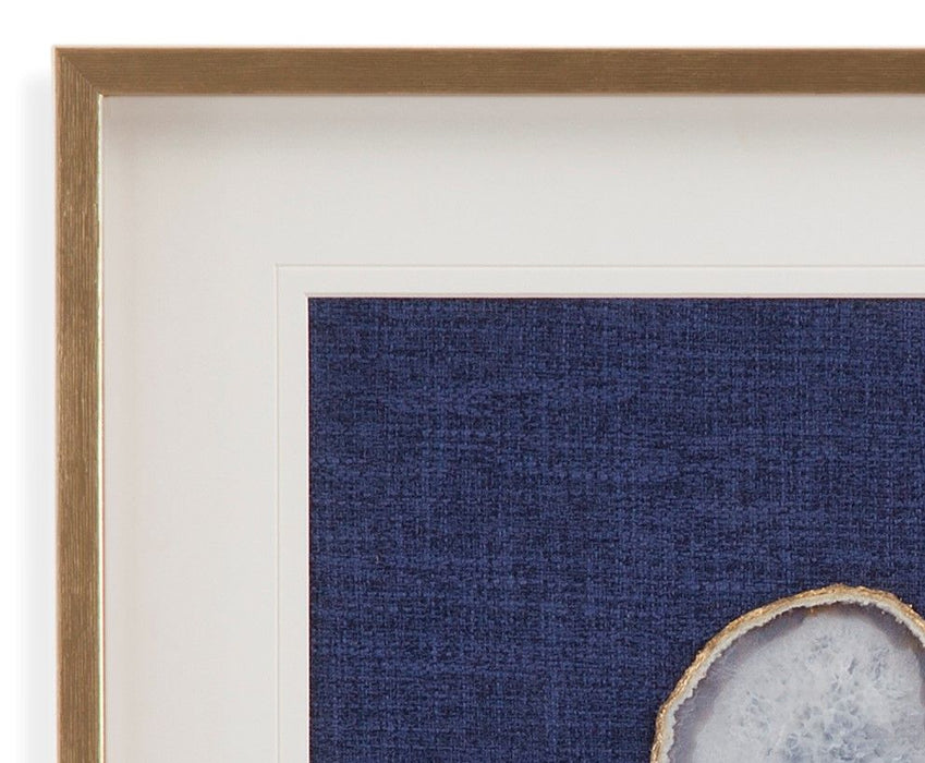 Agate Crystal Wall Art - Blue