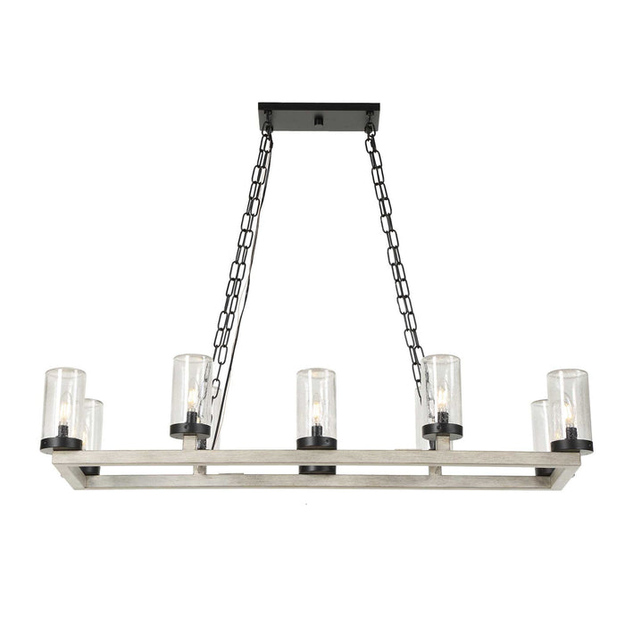 Edgecomb - 10 Light Indoor-Outdoor Chandelier - Black / Gray