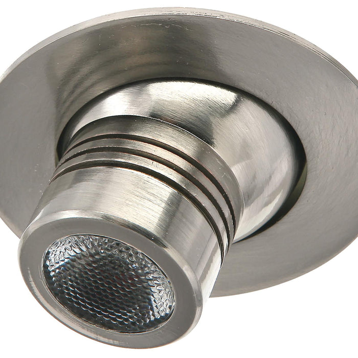 10.20" Height Eye Ball Recess Disply Light - Brushed Steel