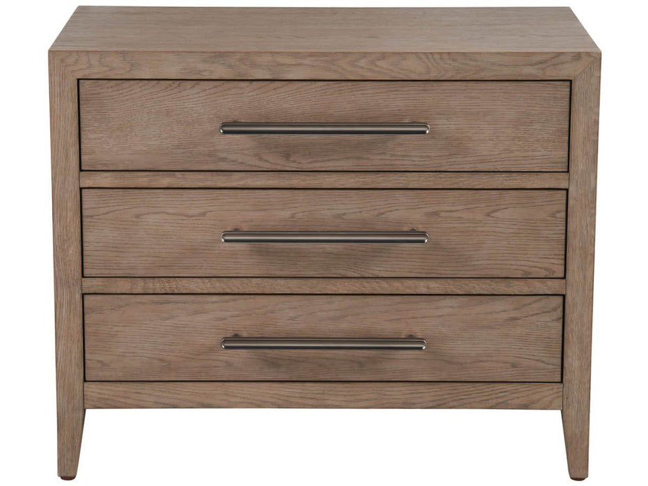 Modern - Cove Drawer Nightstand - Dark Brown
