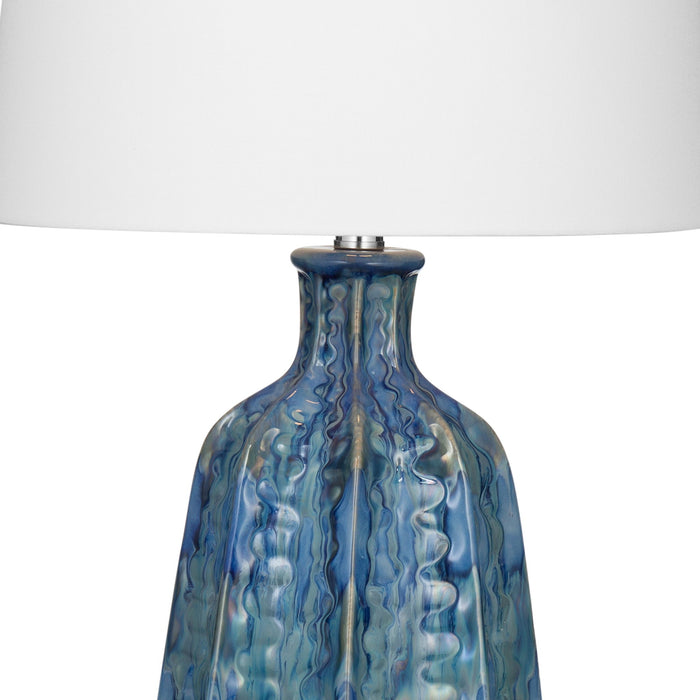 Tee - Table Lamp - Blue / White