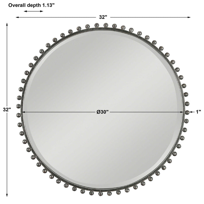 Taza - Round Iron Mirror