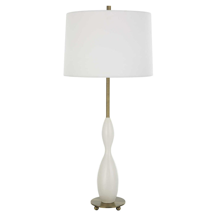 Annora - Glossy Table Lamp - White