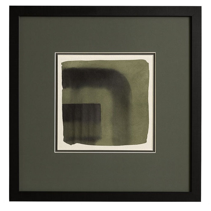 Marsh And Sod III Framed Print - Green / White / Black
