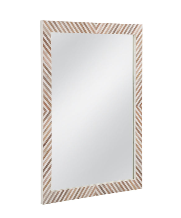 Karl - Wall Mirror - Natural / Cream