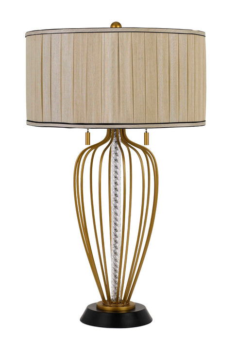 Laval - 30.5" Height Metal Table Lamp - Antique Brass & Black