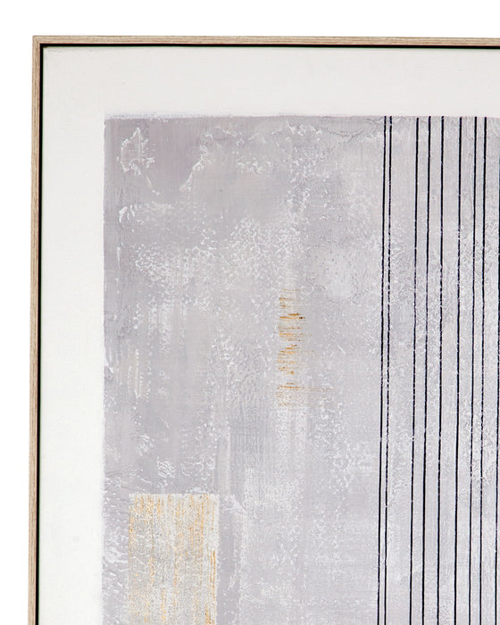 Razi Framed Canvas (Set of 3) - Gray