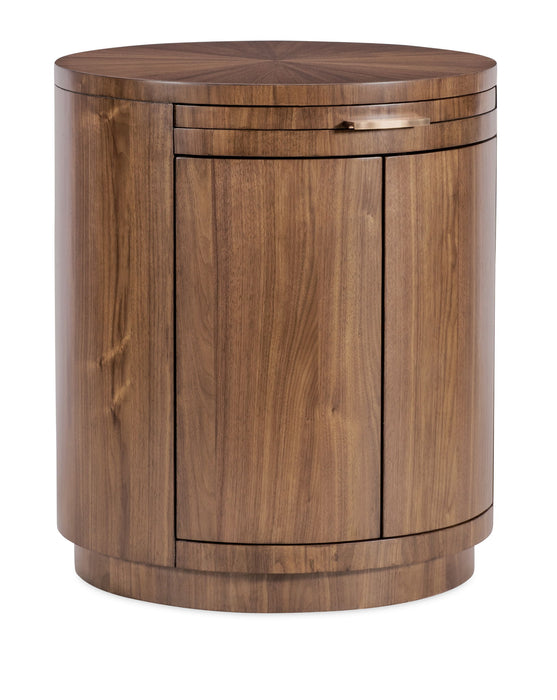 Eleana - Round Nightstand - Medium Wood
