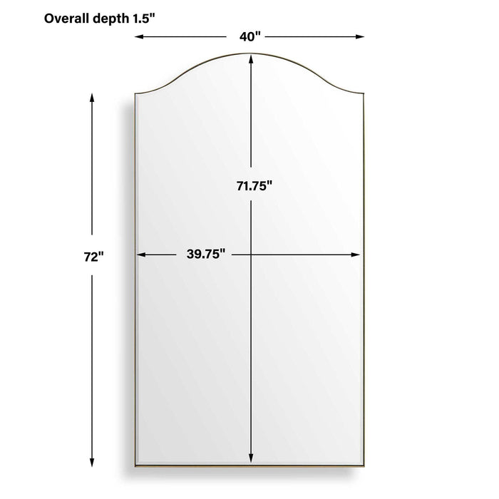 Mallorca - Arch Mirror - Brass