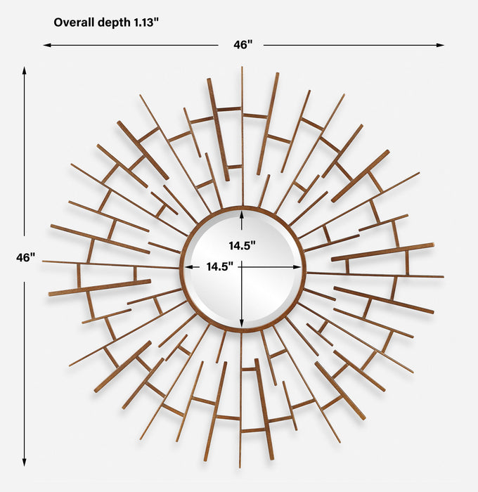 Tangled - Round Mirror - Bronze