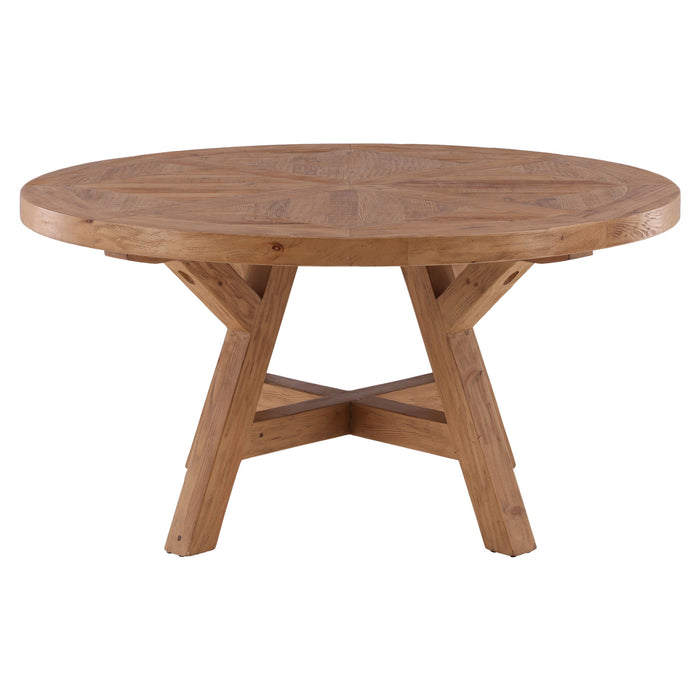 Ella - Round Dining Table - Light Brown