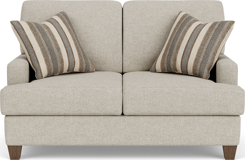 Moxy - Fabric Loveseat, T-Shaped Seat Cushion