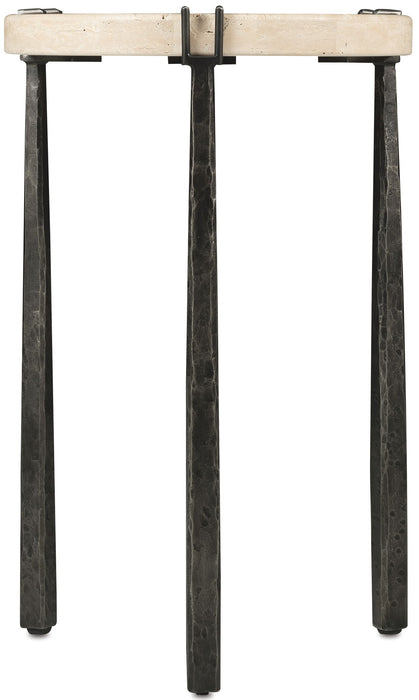 Driftwood - Metal Spot Table - Beige / Gray