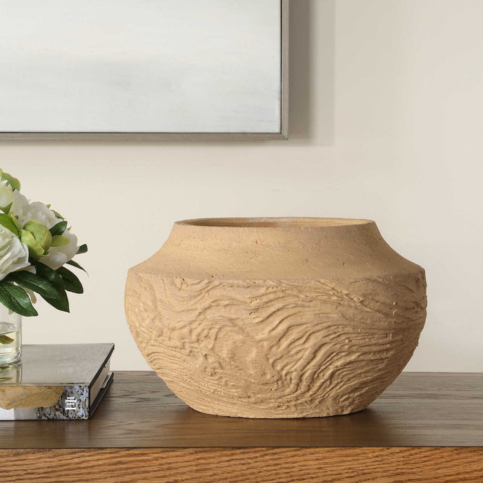 Sandstone Flow - Terracotta Vase