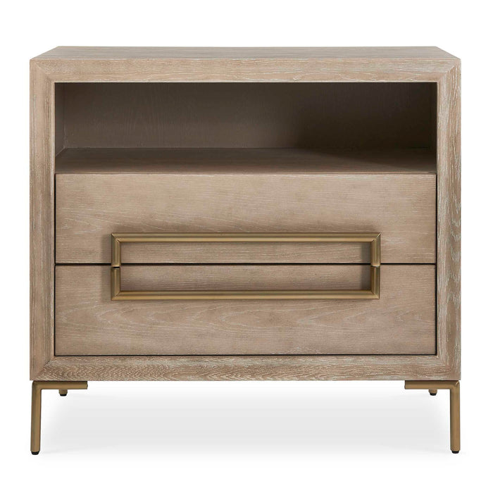 Alessia - Modern Side Table - Light Oak