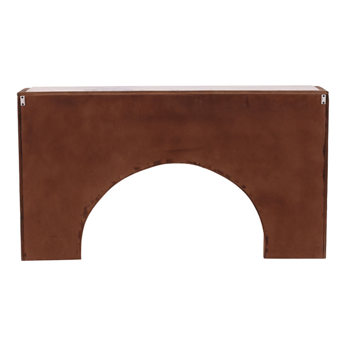 Cole - Console - Dark Brown / Beige