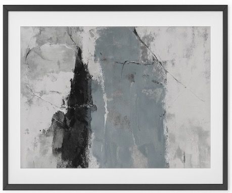 Sly I Framed Print - Black / Blue / Gray