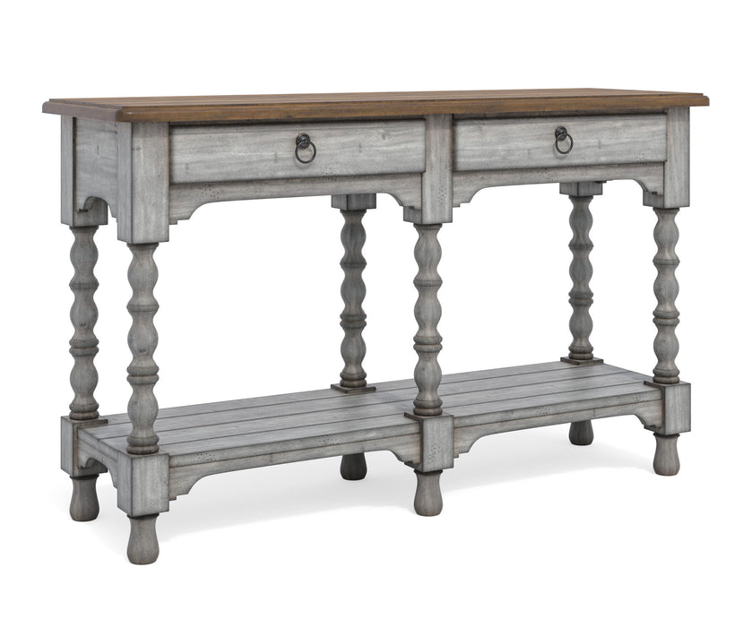 Plymouth - Sofa Table With Drawers - Gray