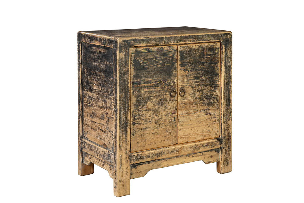Sutherlind - Cabinet - Dark Gray / Light Brown