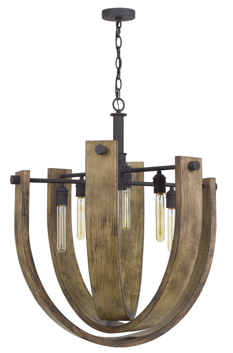Padova - Chandelier - Light Oak & Iron