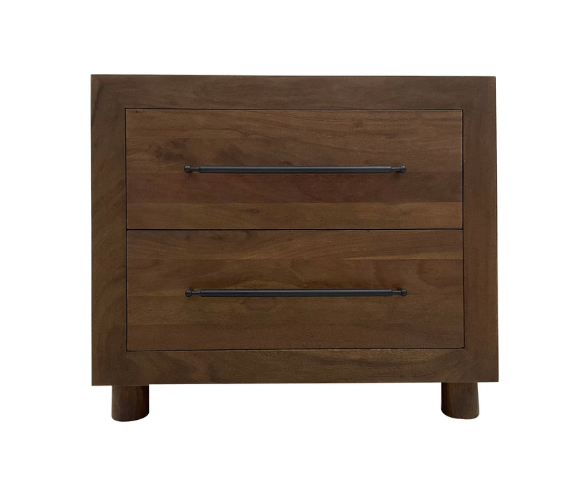 Jaxon - 2 Drawer Nightstand - Harvest Brown