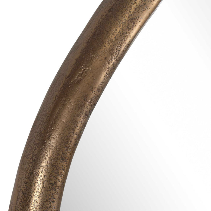 Ambrose - Indoor-Outdoor Round Mirror - Brass / Gold