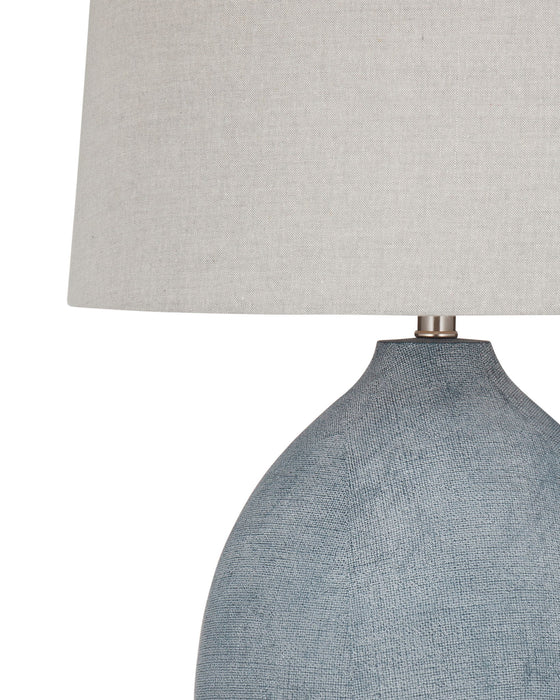Leith - Table Lamp - Blue / Beige