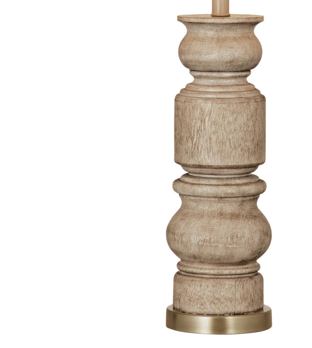 Helford - Table Lamp - Light Brown / White