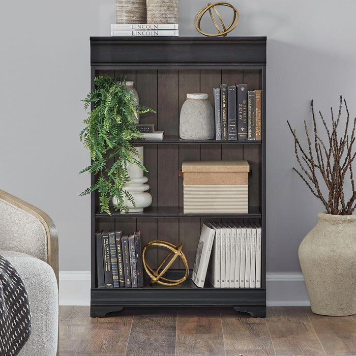 Meritage - 48" Bookcase - Aged Charcoal