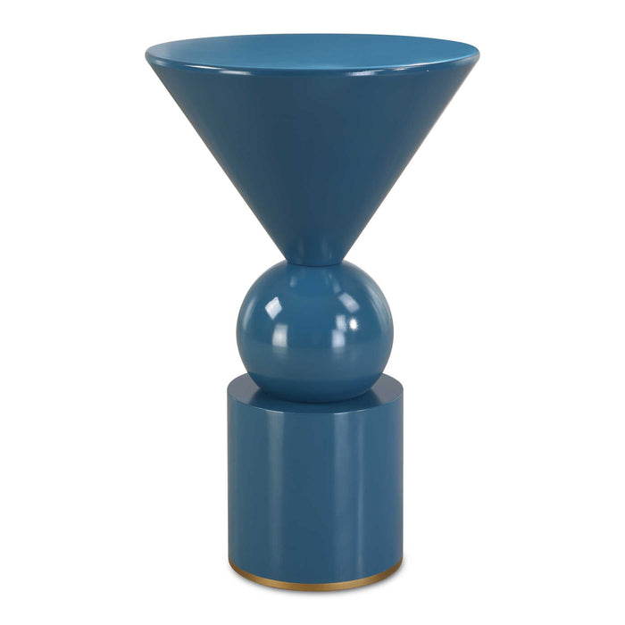 Trig - Blue Accent Table