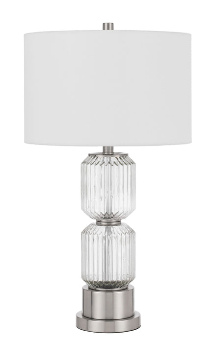 Bresso - Table Lamp - Brushed Steel & Glass