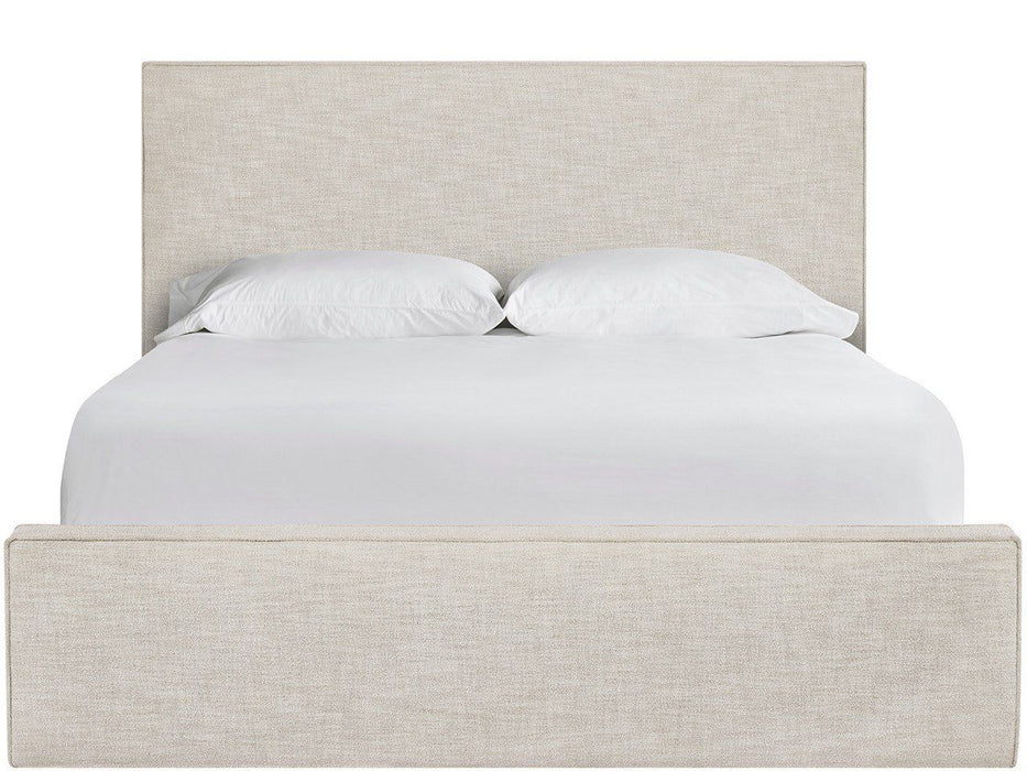 Oasis - Upholstered King Bed - White / Beige