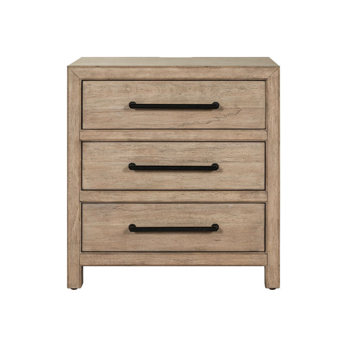 Proximity Place - Nightstand With Charging Station - Barley Buff