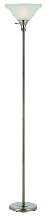 Torchiere - 70" Height Metal Torchiere - Brushed Steel