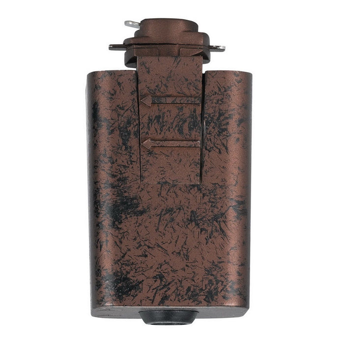 Line Voltage Pendant Track Adopter For Ht Track System - Rust