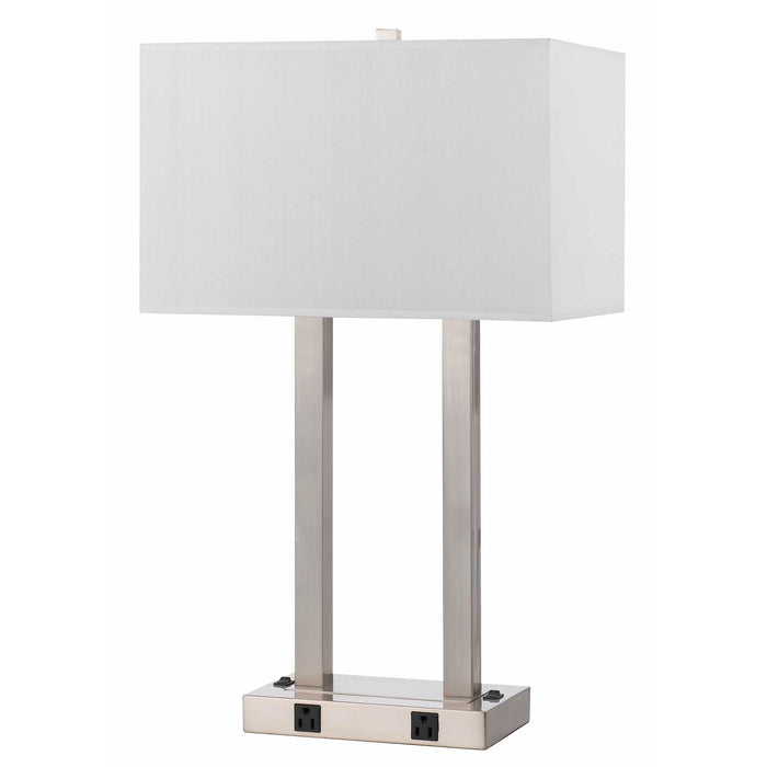 Metal Desk Lamp With Two Outlets - 60W x 2